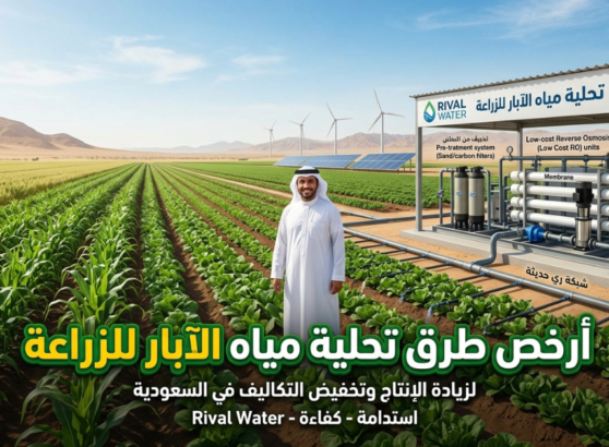 حلول تحلية كأرخص طرق تحلية مياه الآبار للزراعة.