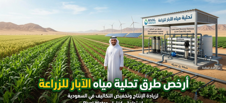 حلول تحلية كأرخص طرق تحلية مياه الآبار للزراعة.