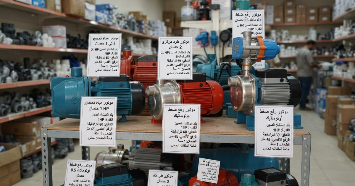 مقارنة بين أفضل أنواع مواتير المياه الصيني المنزلية.